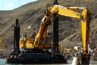 Backhoe dredger charter