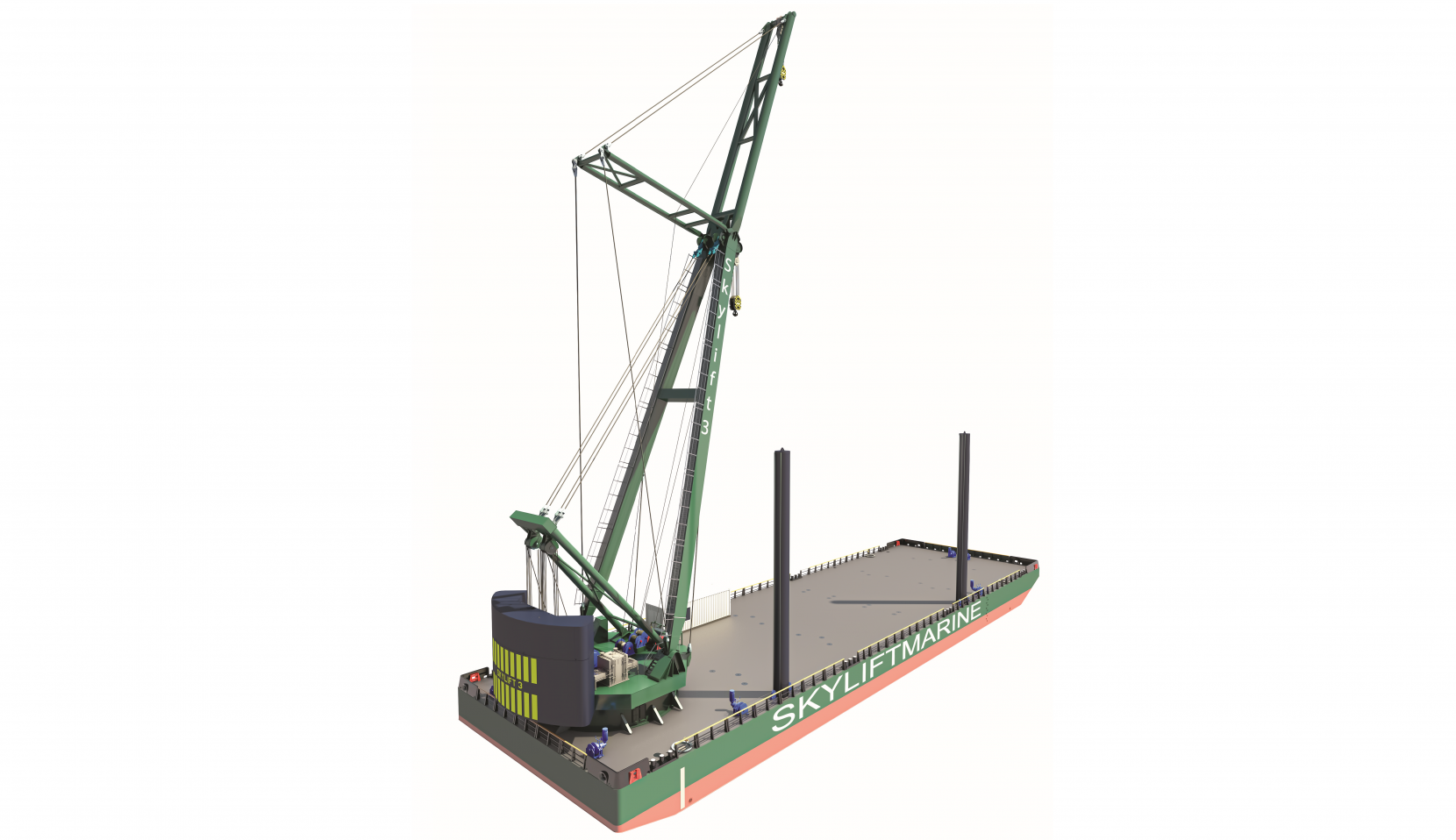 a-frame revolving crane