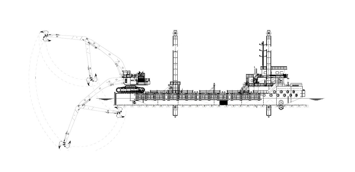 HEAVY DUTY BACKHOE DREDGER ‘NP562’ FOR SALE / BUCKET SIZE 8-25M3 / Liebherr 995 (optional)